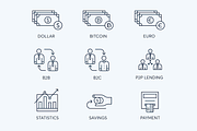 78 Fintech Line Icons, an Outline Icon by Flat Icons (Thumbnail 8 of 10)