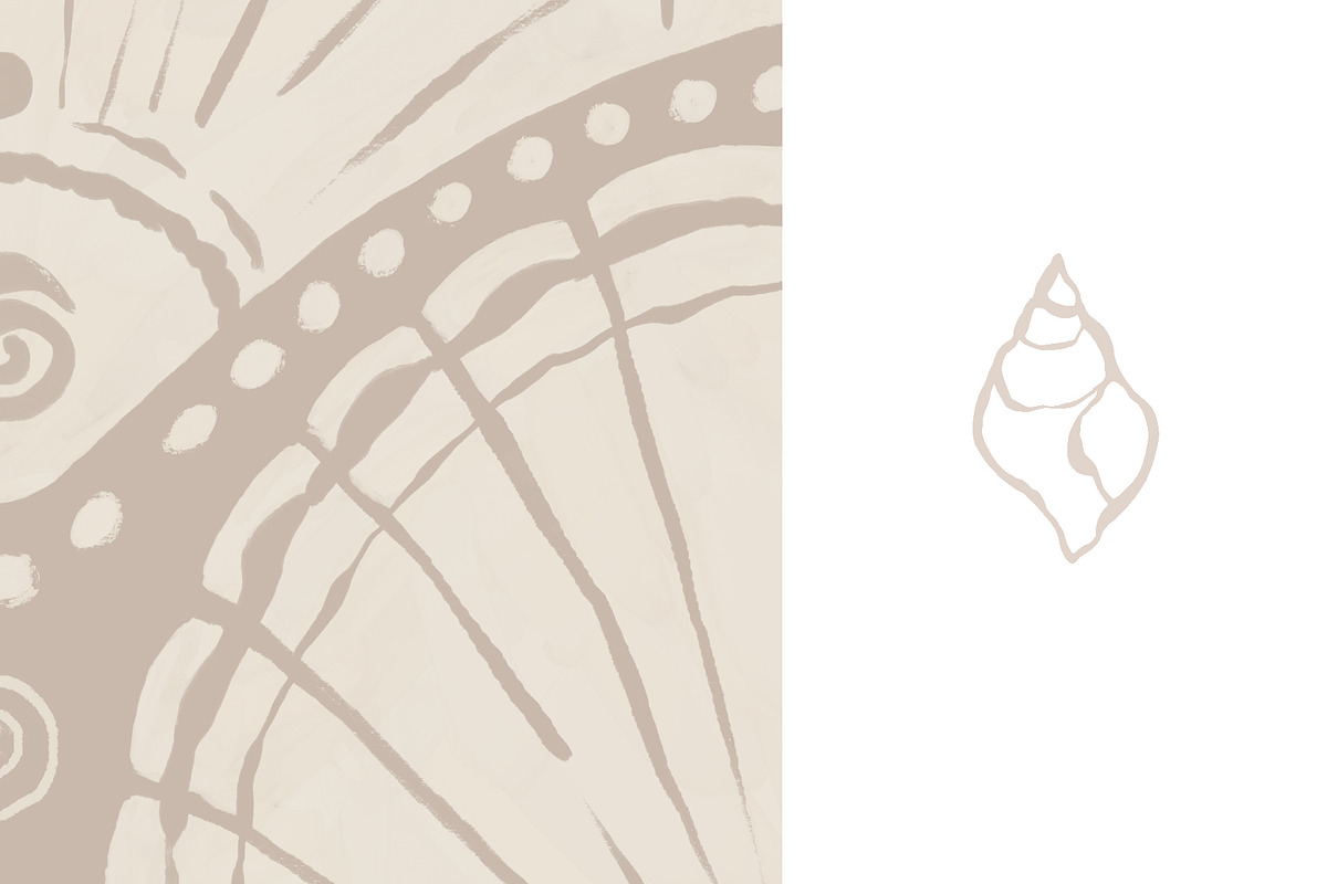 Seashells - Patterns and elements, a Pattern Graphic by Leksart (Photo 9 of 10)
