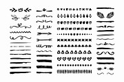 50 Hand drawn borders dividers set, a Decorative Illustration by Midstream (Thumbnail 2 of 2)