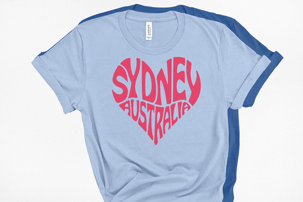 Sydney Australia Word Art Heart, an Object Graphic by DigitalDesignsLaura (Photo 1 of 3)