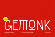 Gemonk - Kids Font, a Handwritten Font by QR Design Studio (Thumbnail 1 of 10)