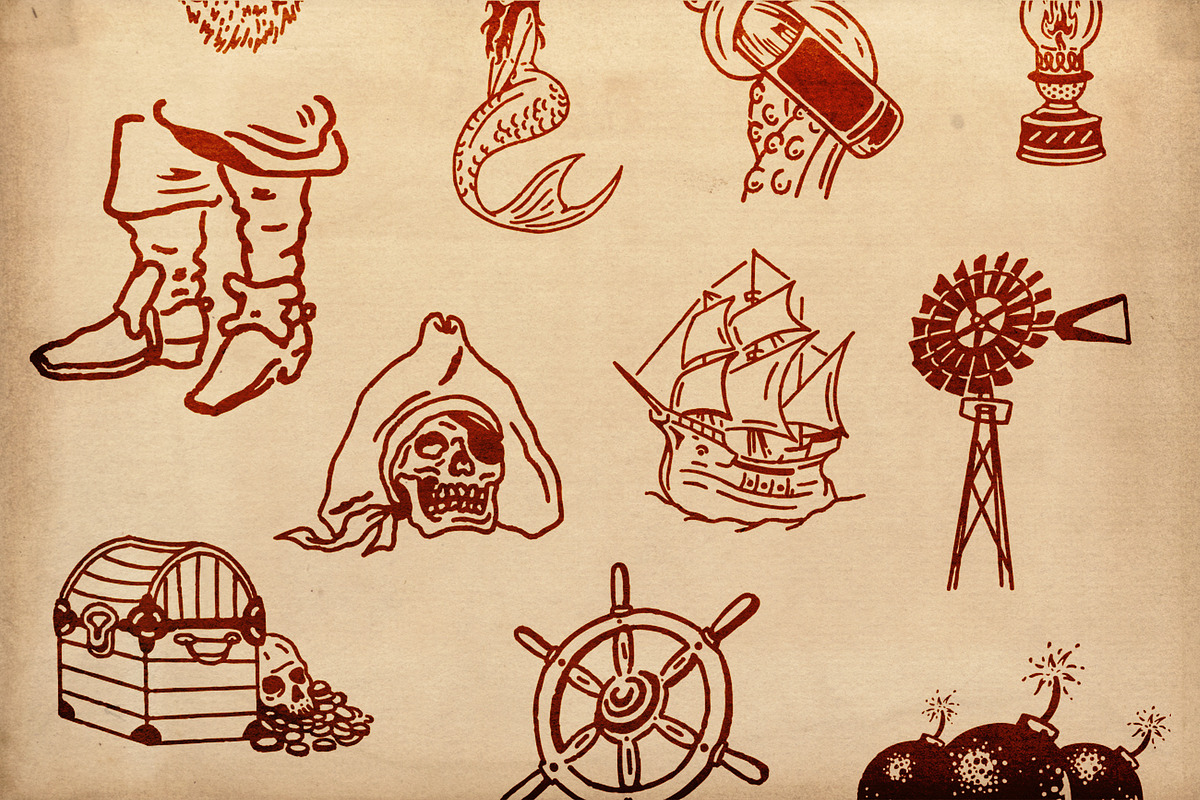 Nautical Illustration Set, an Object Illustration by Megflags (Photo 6 of 6)