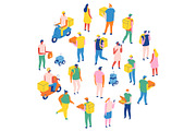 Flat vector people lifestyle bundle, a Person Illustration by Vector_Art (Thumbnail 25 of 27)