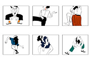 Crazy Dancers Vector Illustrations, a Person Illustration by Mariia Kovalchuk (Thumbnail 2 of 6)