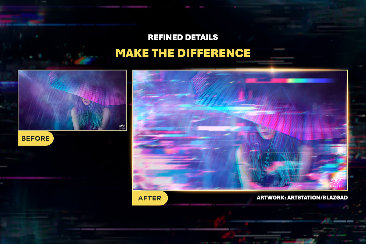 200+ Glitch Effect Overlays, a Texture Graphic by Mikel Blazgad (Photo 5 of 11)
