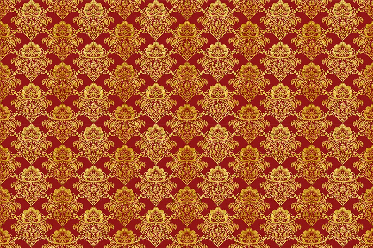 Floral gold seamless pattern, a Pattern Graphic by antuanetto (Photo 4 of 9)