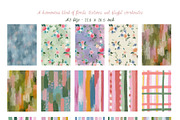 Hand-Painted Backgrounds & Frames, a Background Graphic by Essentially Nomadic (Thumbnail 10 of 16)
