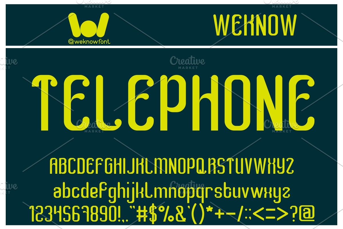 smart watch font, a Font by weknow (Photo 5 of 5)