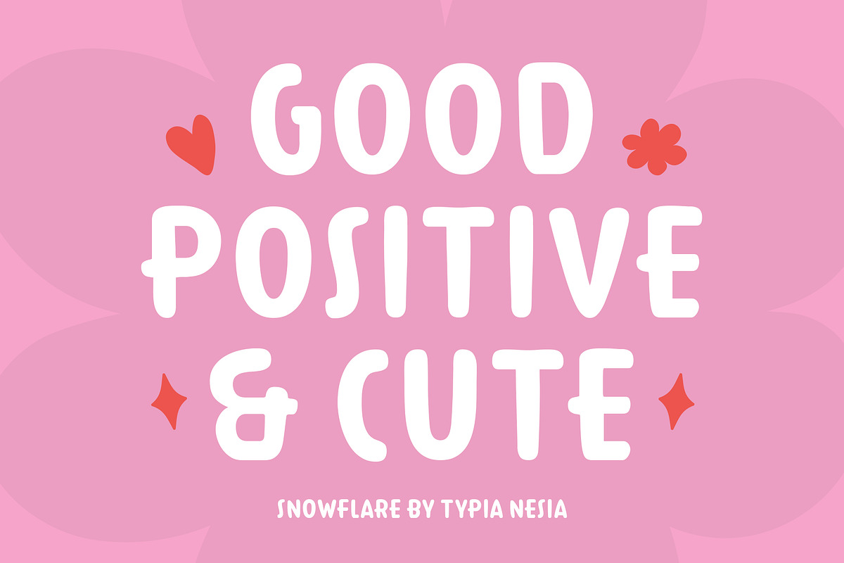 Snowflare - Cute & Playful Font, a Sans Serif Font by Typia Nesia (Photo 7 of 13)