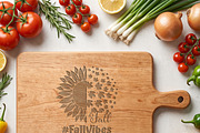 Engraved Wooden Cutting Board Mockup, a Household Mockup by Pixel Foundry (Thumbnail 5 of 9)