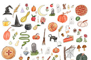 Full Autumn Watercolor Illustrations, an Illustration by One and Only Paper (Thumbnail 2 of 2)