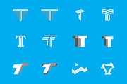 12 T Letter Logos - Vector & Mock-Up, a Branding & Logo Template by Multiple (Thumbnail 5 of 5)