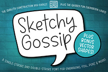 Sketchy Gossip: a single line font!