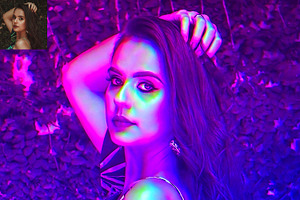 Neon Color Light Photo Effect