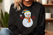 Sparkling Crystal Christmas Snowman, an Illustration by Craft Nest (Thumbnail 2 of 6)