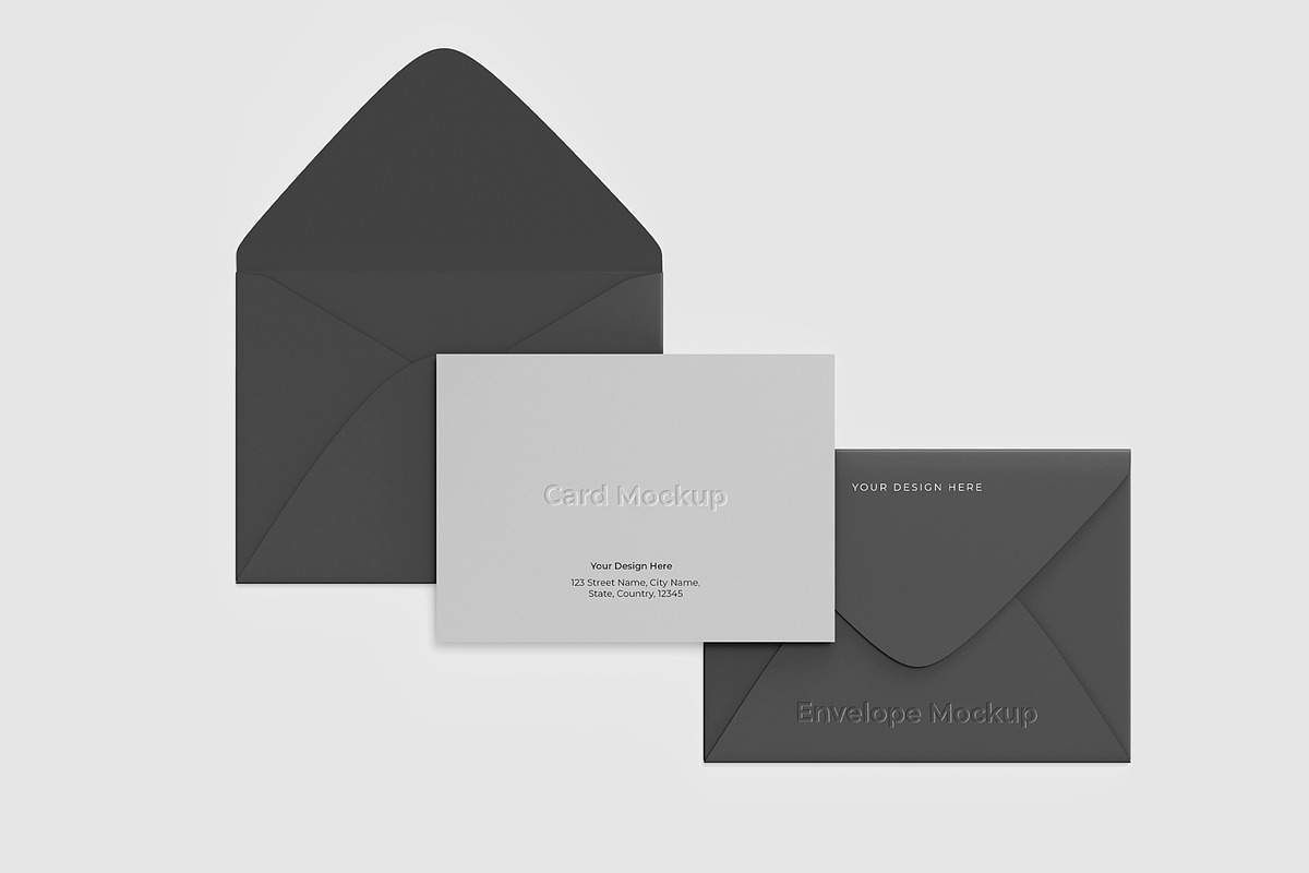 Cards and Envelope Mockup, an Advertising Mockup by graphypix (Photo 3 of 4)
