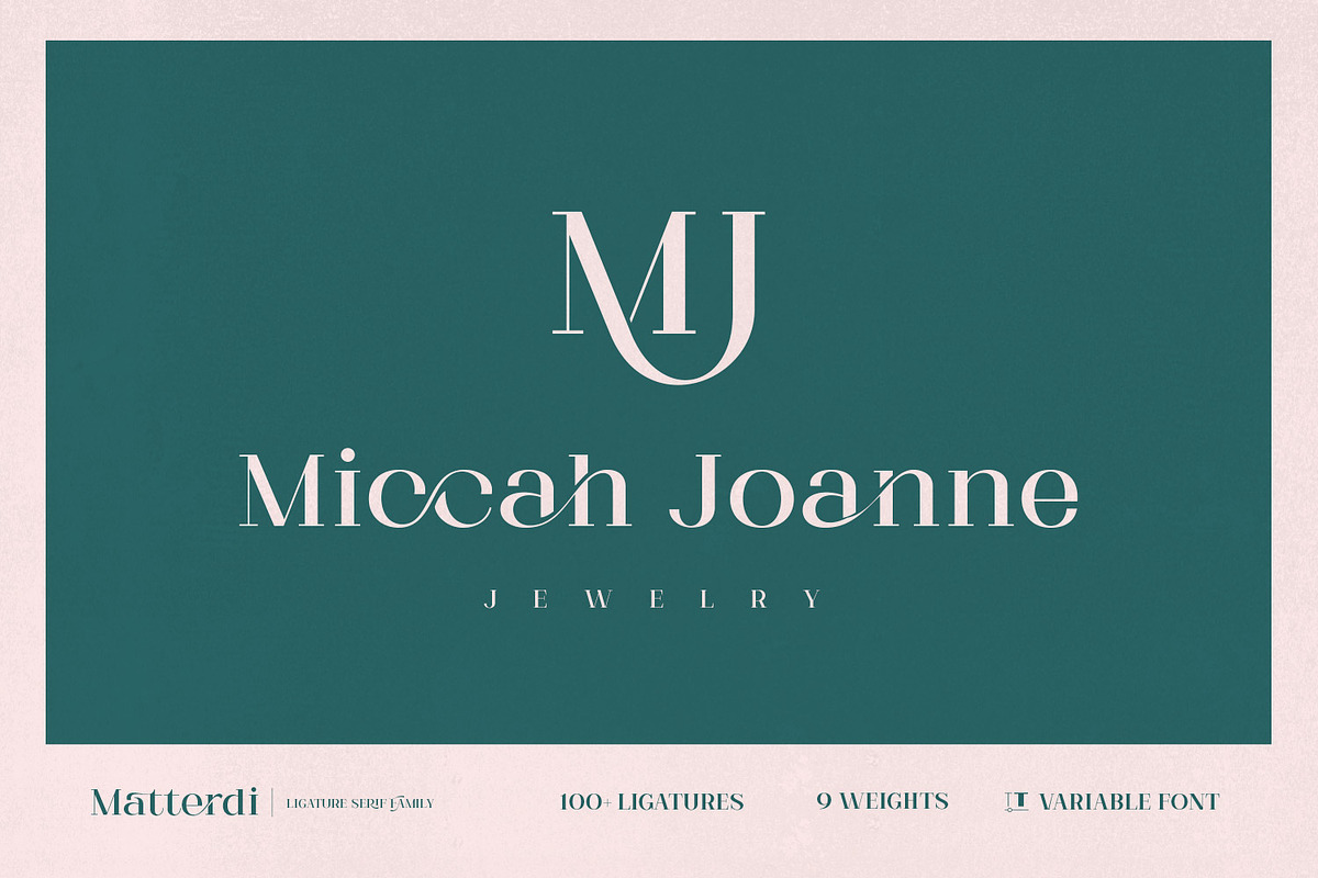 Matterdi | Hi-fashion ligature font preview 2