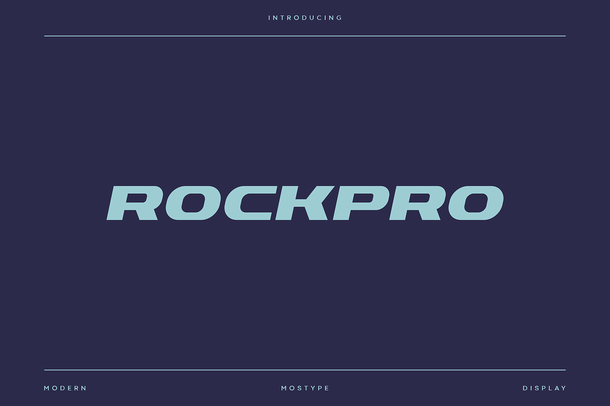 Rockpro - Modern Sport Typeface, a Font by Letterna (Photo 1 of 4)