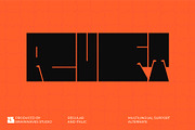 Ruft - Futuristic Display Font, a Sans Serif Font by Brainwaves.Studio (Thumbnail 1 of 8)