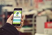 Shopping iPhone Mockup, an iPhone Mockup by Creative Grenade (Thumbnail 2 of 2)
