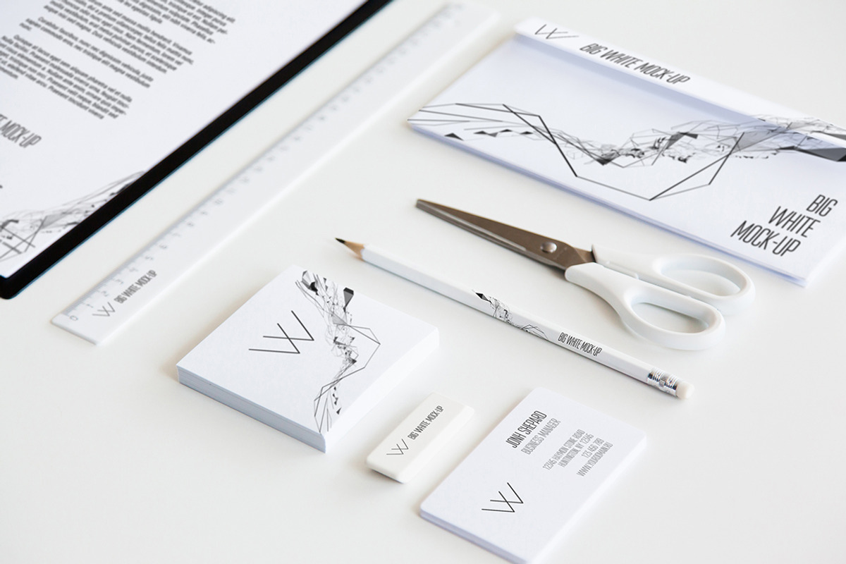 Big White Mock-Up, a Product Mockup by Freeman Studio (Photo 7 of 45)