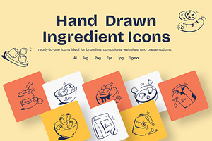 Ingredient Icons, an Outline Icon by Vectors Market
