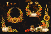 Happy Thanksgiving Collection, a Seasonal Illustration by IrynaPanashii (Thumbnail 5 of 10)