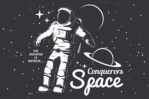 Astronaut Illustration.