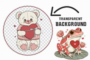 Valentine Animal Characters Clipart, an Illustration by Libby Wishes (Thumbnail 3 of 6)