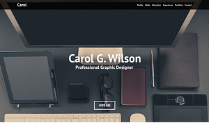 Carol Personal Portfolio - PSD