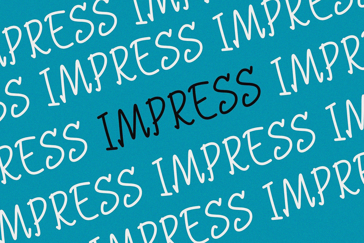 Impress Handwriting Font, a Handwritten Font by Ruddean2109 (Photo 6 of 10)