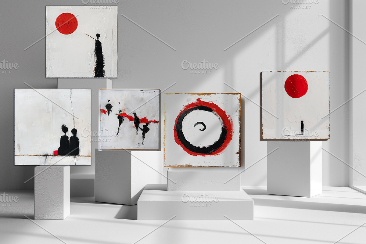 Red Sun, Black Silence, a Decorative Illustration by Vika_Softlife (Photo 2 of 4)