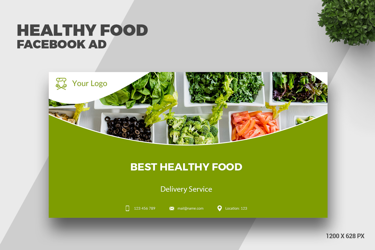 Healthy Food Facebook Ad - SK, a Social Media Template by UNIK Agency