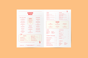 Two-Page Restaurant Menu Template, a Marketing Template by Soigné Branding Studio
