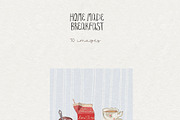 Breakfast Food PNG Images, a Decorative Illustration by whiteheartdesign (Thumbnail 15 of 17)
