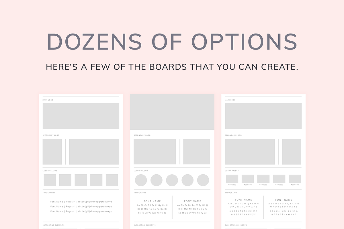 Brand Board Builder Template, a Presentation Template by Kimi Kinsey (Photo 4 of 4)