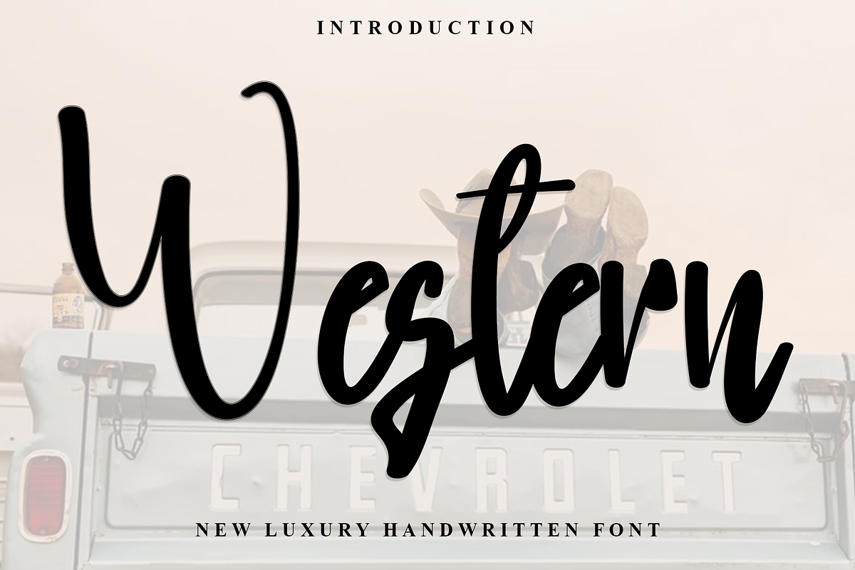 Western, a Handwritten Font by FreshTypeINK (Photo 1 of 7)