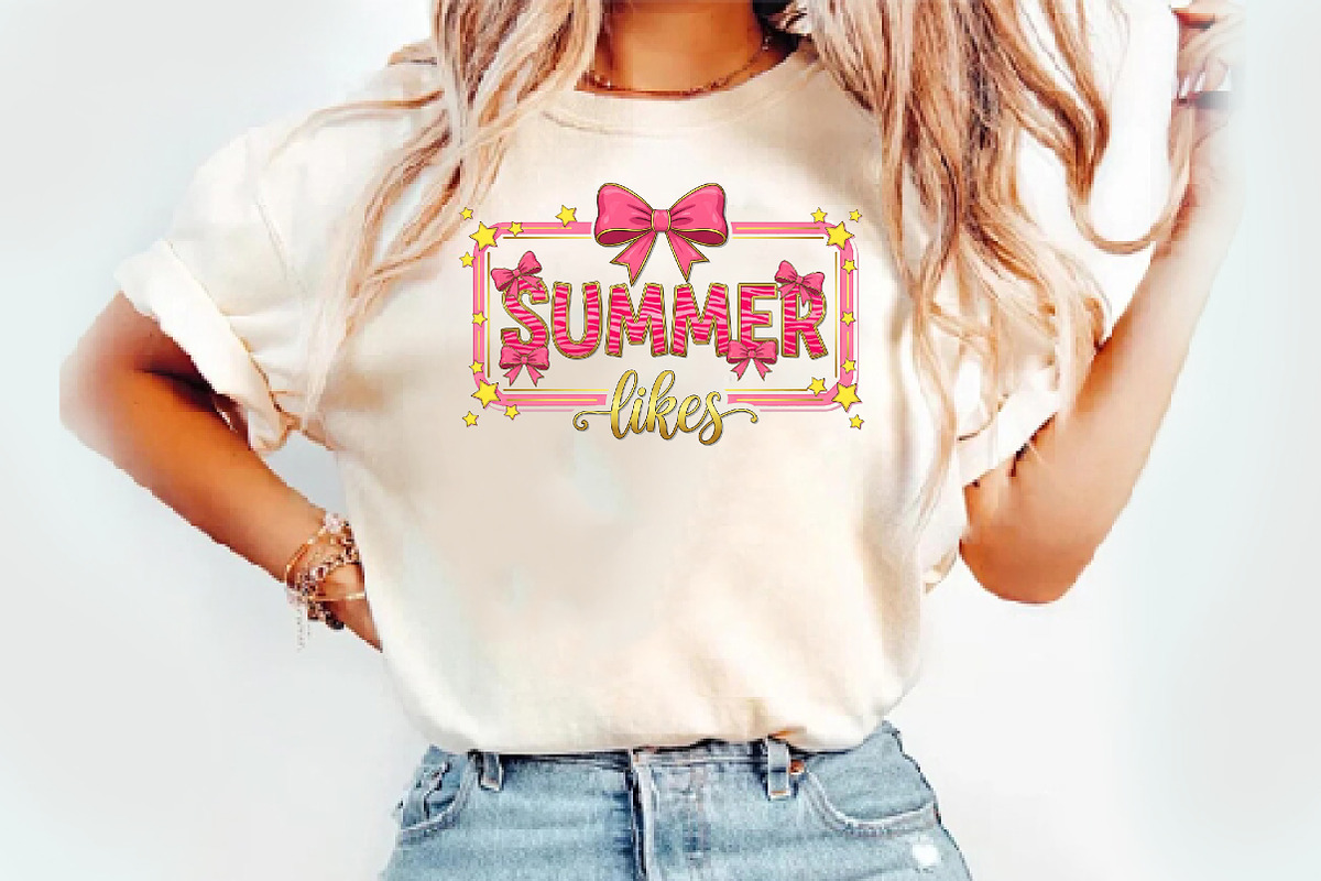 Summer Vibes PNG t-shirt, an Illustration by Watercolor design (Photo 2 of 3)