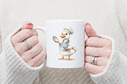 Watercolor Silly Goose Clipart, an Illustration by Watercolor design (Thumbnail 9 of 12)