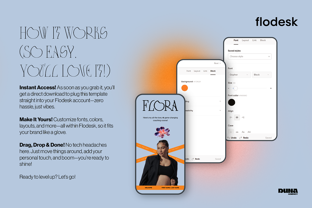Flodesk Email Newsletter - FLORA, a Templates & Theme by dunagency (Photo 5 of 6)