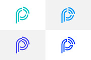 4 logos in 1 package P Network logo, a Branding & Logo Template by arhabib (Thumbnail 6 of 15)