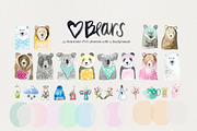 Bears Watercolor, an Illustration by iHeartStudio (Thumbnail 3 of 4)