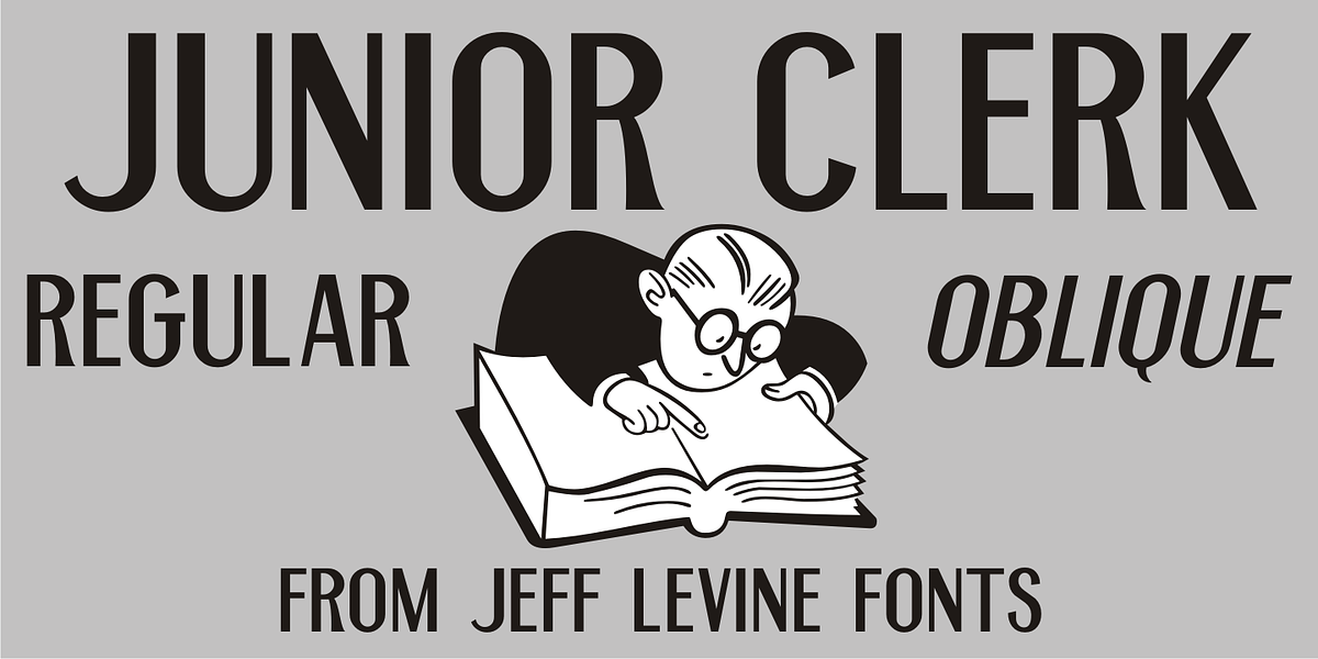 Junior Clerk JNL, a Sans Serif Font by Jeff Levine Fonts
