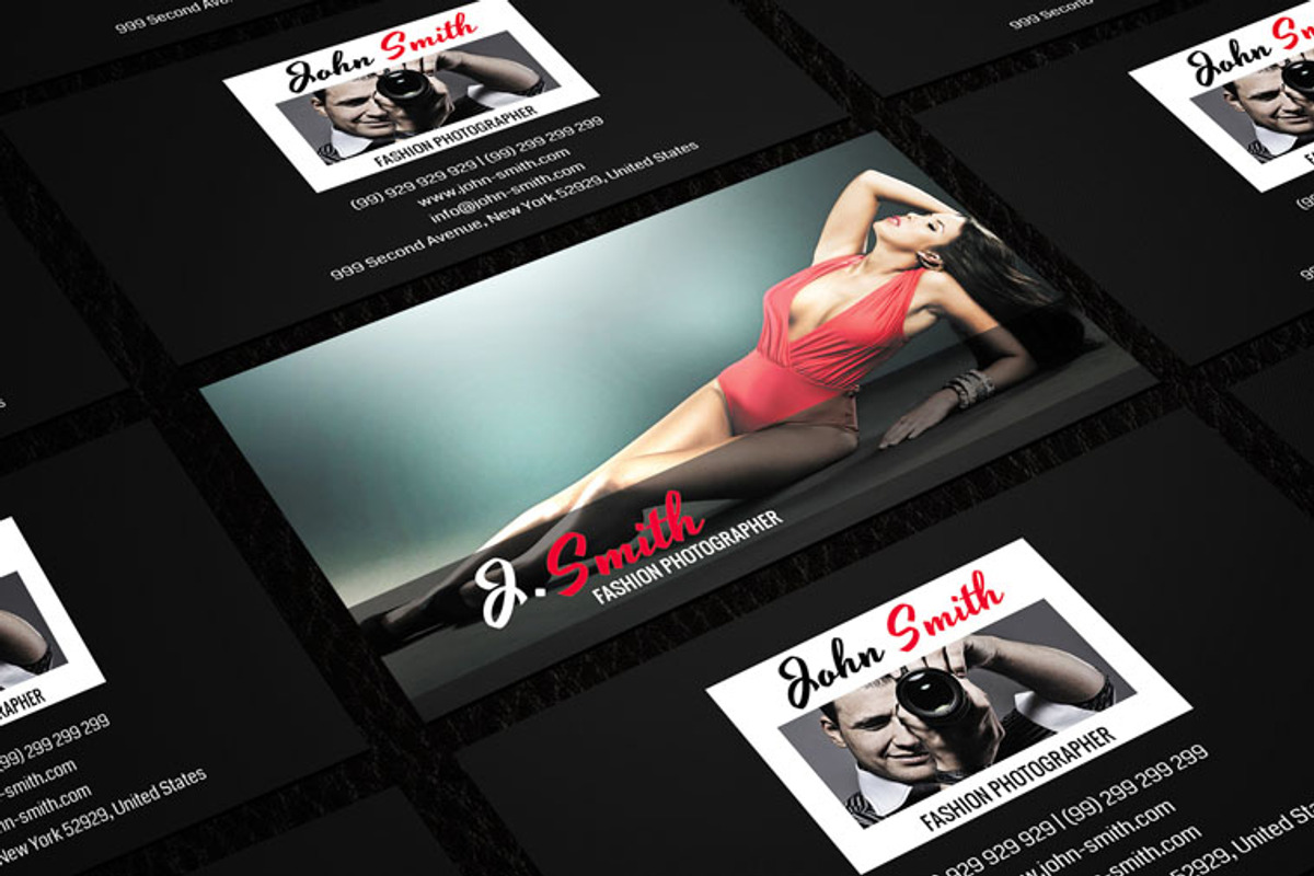 Fashion Photographer Card CM046, a Business Card Template by annozio (Photo 4 of 4)