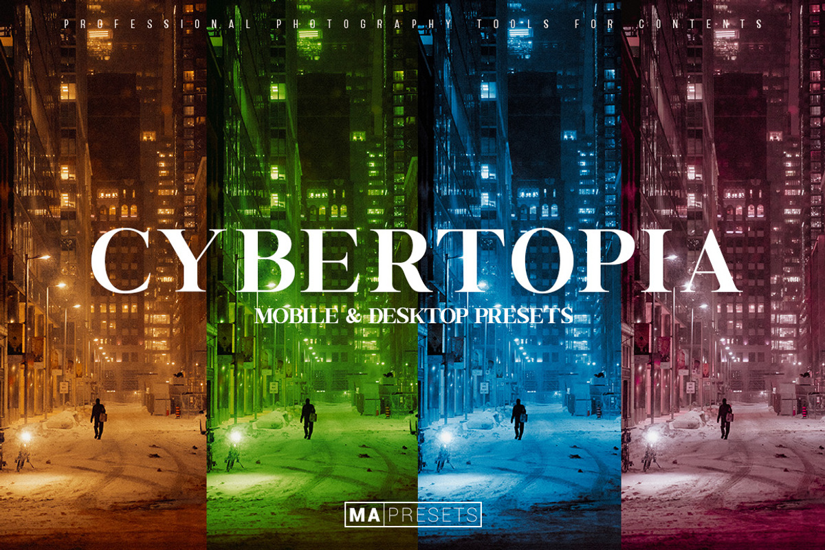 10 CYBERTOPIA FILM Lightroom Presets, a Preset Add-On by MaPresets (Photo 1 of 16)