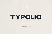 Typolio – Bold Display Font