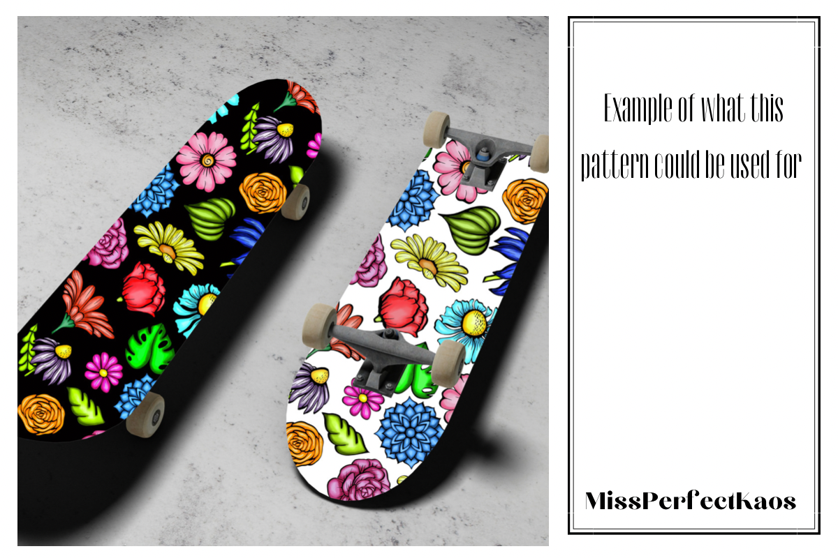 Flower Power - Repeat Pattern, a Pattern Graphic by MissPerfectKaos (Photo 3 of 4)