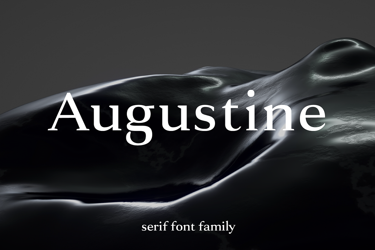 Augustine - A Strong Serif Typeface, a Serif Font by Cassandra Cappello (Photo 1 of 5)
