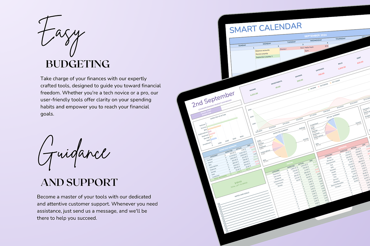 Standard Biweekly Budget - Pastel, a Templates & Theme by The Creative Plans co (Photo 9 of 10)