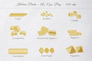 Big set of Illustrated Italian pasta, an Object Graphic by Yummy (Thumbnail 2 of 12)